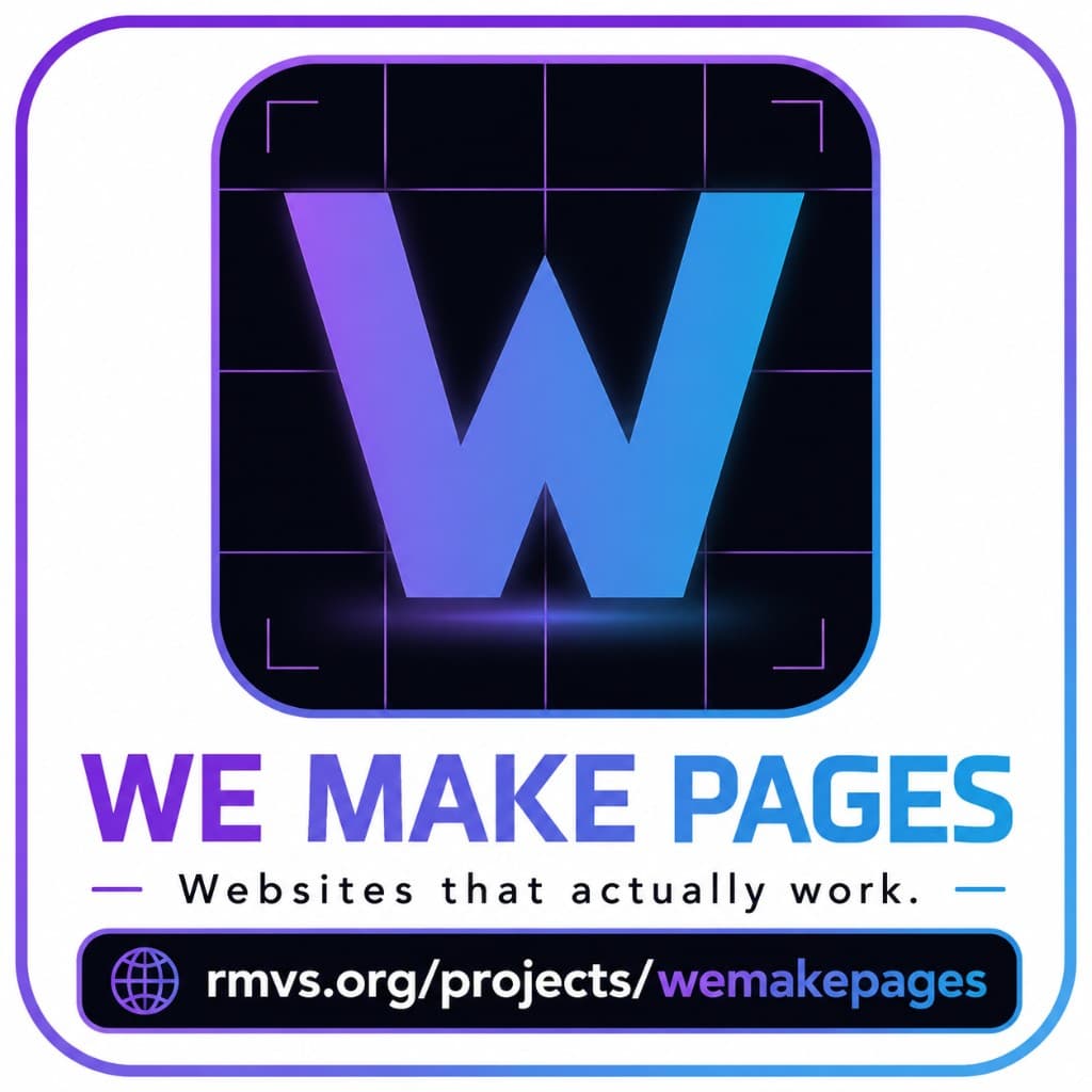 We Make Pages sticker